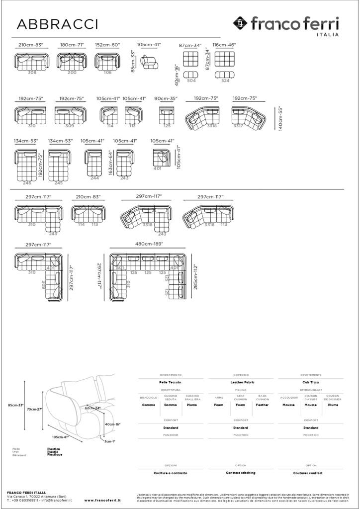 Fiche Technique Abbracci Franco Ferri