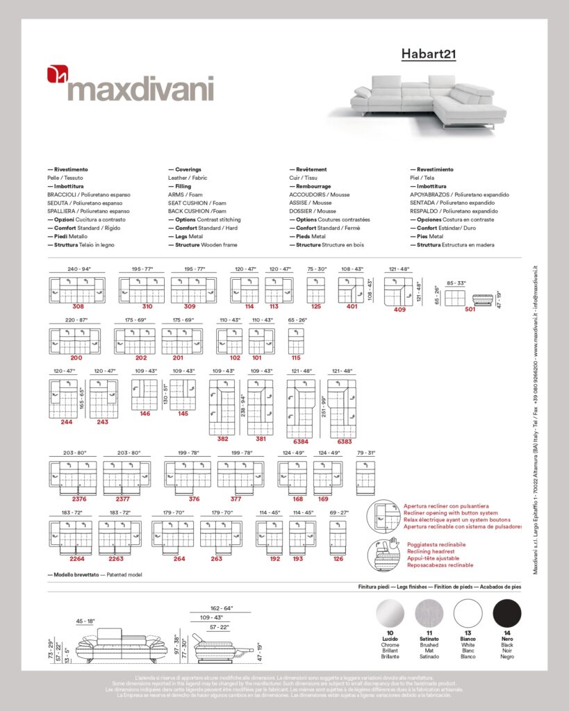 Fiche technique Habart 21 Maxdivani