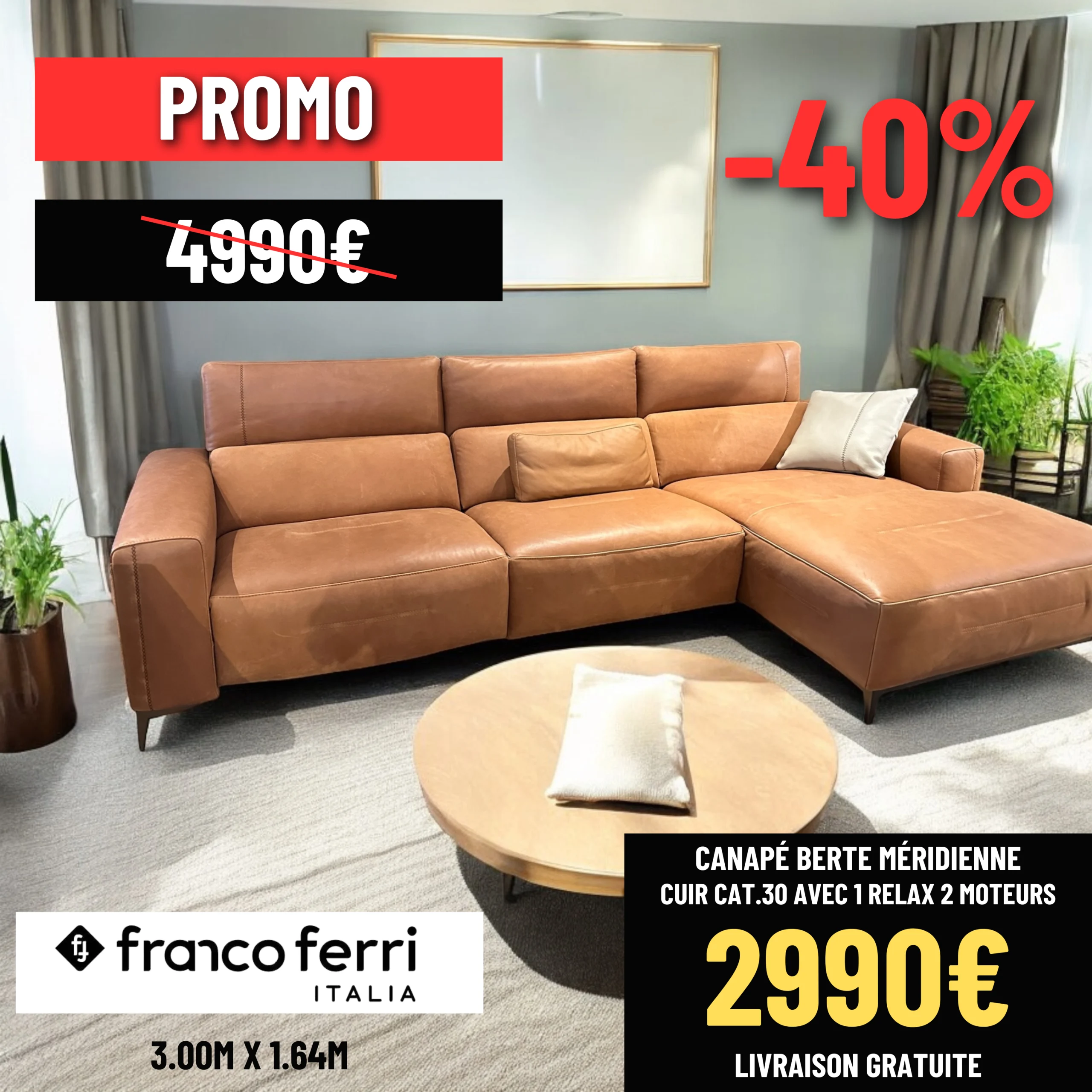 Promo Canapé Berte Franco Ferri