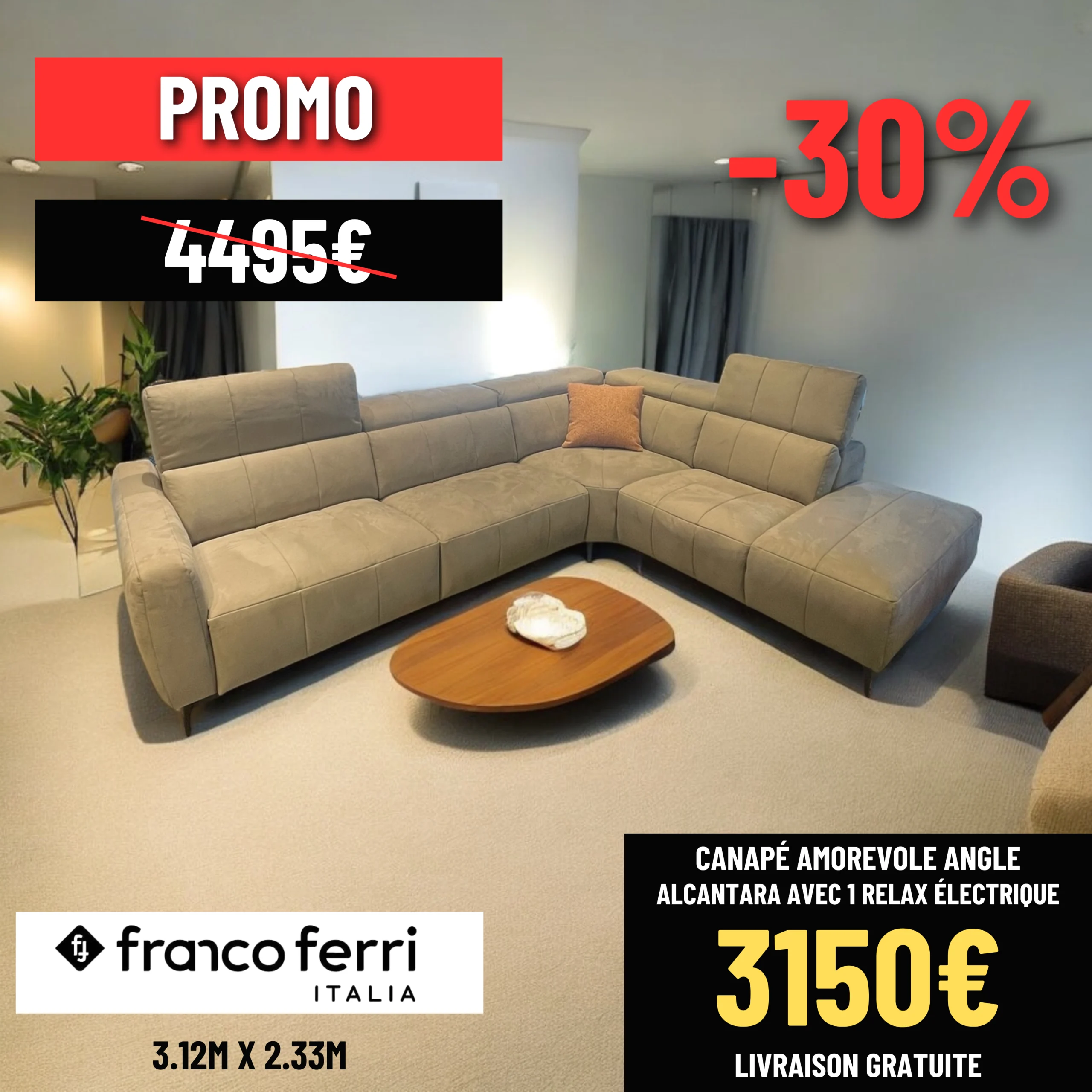 Promo Canapé Amorevole FrancoFerri